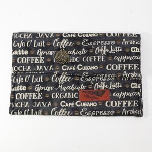 Plain Jane Coffee Clutch Handbag Women Mini Black Cream Cotton Envelope Bag